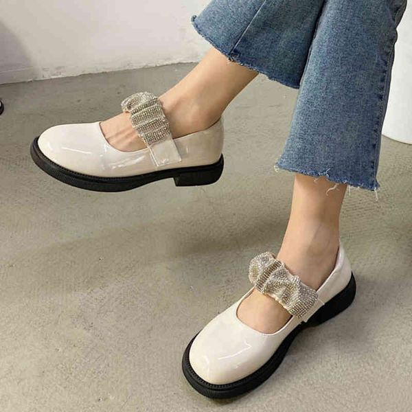 dress shoes rimocy crystal strap mary janes women 2022 new patent leather low heel student woman round nose jk uniform female 220416, Black
dress shoes rimocy crystal strap mary janes women 2022 new patent leather low heel student woman round nose jk uniform female 220416, Black