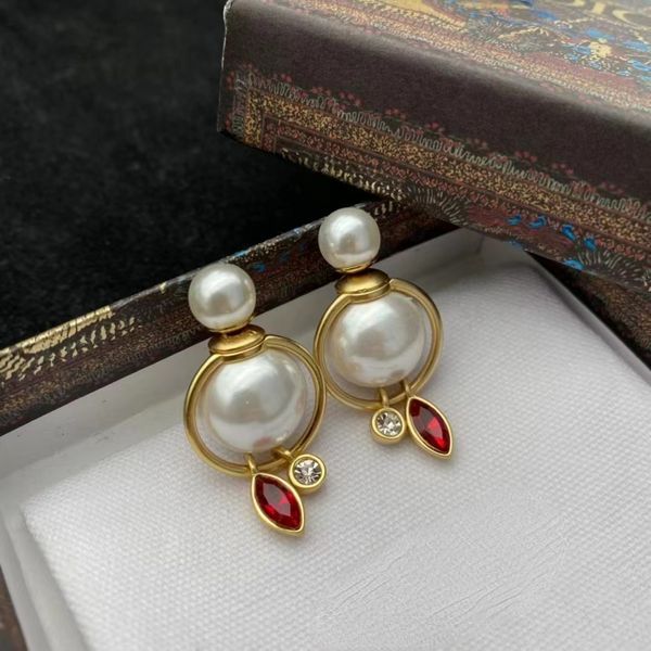 dijia front and back size pearl red diamond earrings female korean ins temperament simple double-sided earrings, Golden
dijia front and back size pearl red diamond earrings female korean ins temperament simple double-sided earrings, Golden