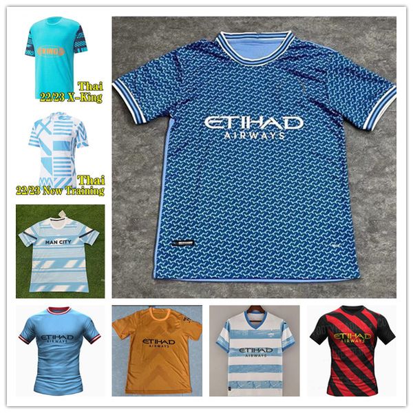 21 22 23 limited edition haaland soccer jersey grealish sterling ferran de bruyne foden 2022 2023 mans cities football shirts men kids kit a, Black;yellow
21 22 23 limited edition haaland soccer jersey grealish sterling ferran de bruyne foden 2022 2023 mans cities football shirts men kids kit a, Black;yellow
