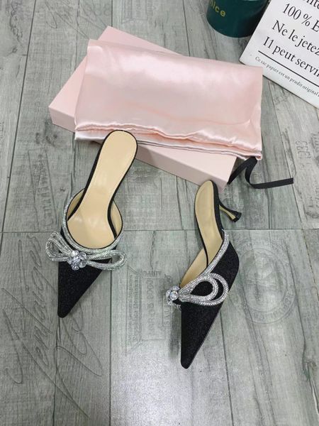 sandals designer mach bowknot sandal girl 2022 new pointed thin heel high-heeled shoes with one foot pedaling fairy style vyrn, Black
sandals designer mach bowknot sandal girl 2022 new pointed thin heel high-heeled shoes with one foot pedaling fairy style vyrn, Black
