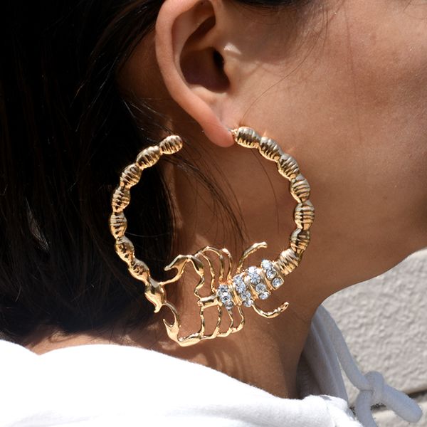 big scorpion women s ear hoop earrings gold rhinestones unique rock punk fashion jewelry party gift 220718, Golden;silver
big scorpion women s ear hoop earrings gold rhinestones unique rock punk fashion jewelry party gift 220718, Golden;silver