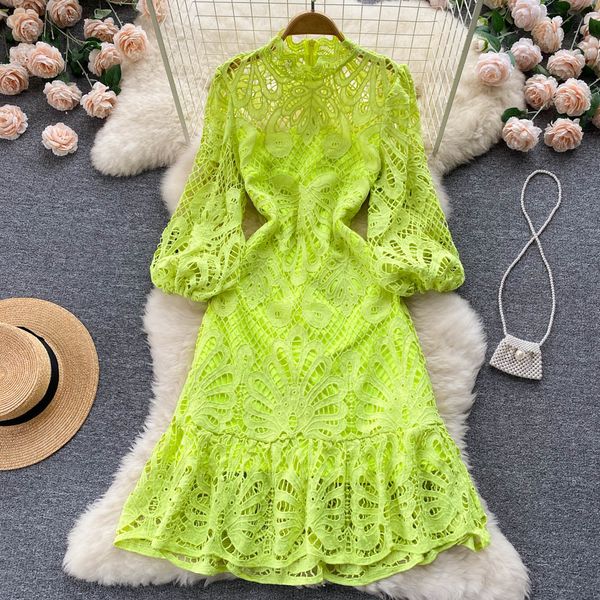 women's dress vestido vintage lace waist temperament patchwork long sleeve clothing ladies korea girl's summer 2022, Black;gray
women's dress vestido vintage lace waist temperament patchwork long sleeve clothing ladies korea girl's summer 2022, Black;gray
