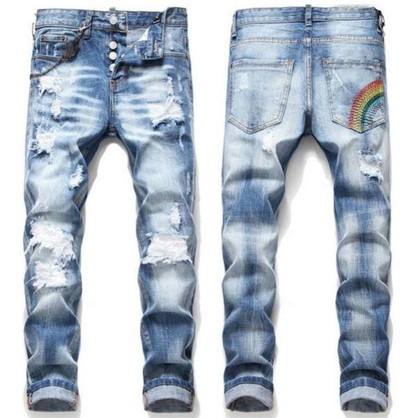 d2 mens rips stretch black jeans fashion slim fit washed motocycle denim pants panelled hip hop trousers dsquare 2 dsquareds dsq2s dsqs yma, Blue
d2 mens rips stretch black jeans fashion slim fit washed motocycle denim pants panelled hip hop trousers dsquare 2 dsquareds dsq2s dsqs yma, Blue