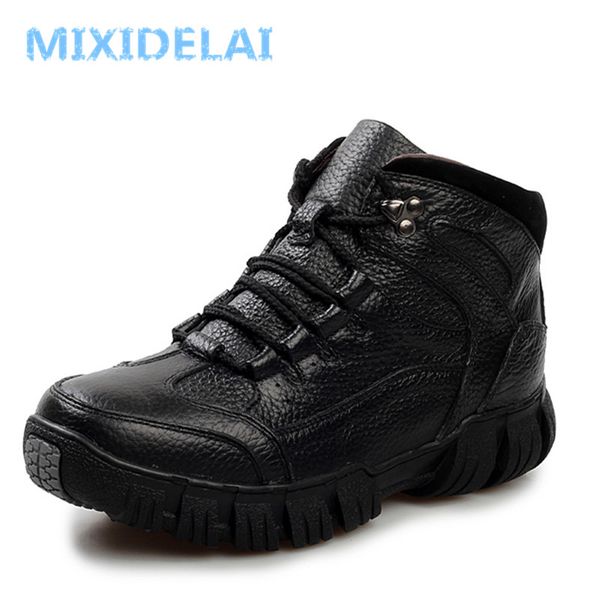 genuine leather men boots handmade super warm men winter shoesankle boots for autumn and winter shoes, Black
genuine leather men boots handmade super warm men winter shoesankle boots for autumn and winter shoes, Black