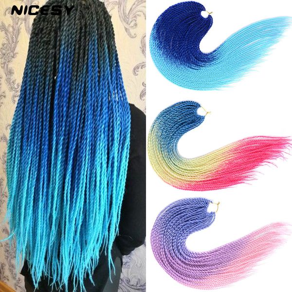 costume accessories synthetic 24inch ombre color senegalese twist braids hair high temperature fiber extensions crochet braiding for woman, Silver
costume accessories synthetic 24inch ombre color senegalese twist braids hair high temperature fiber extensions crochet braiding for woman, Silver