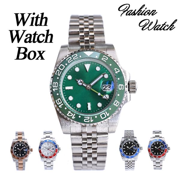 gmt ii luxury watches automatic mechanical calendar wristwatches designer men watch stainless steel dark green luminous waterproof with watc, Slivery;brown
gmt ii luxury watches automatic mechanical calendar wristwatches designer men watch stainless steel dark green luminous waterproof with watc, Slivery;brown
