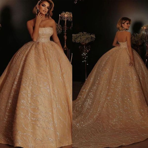 strapless champagne prom evening dress sequins beads appliques sleeveless bateau neck lace ruffles shiny gown custom made floor length bride, Black
strapless champagne prom evening dress sequins beads appliques sleeveless bateau neck lace ruffles shiny gown custom made floor length bride, Black