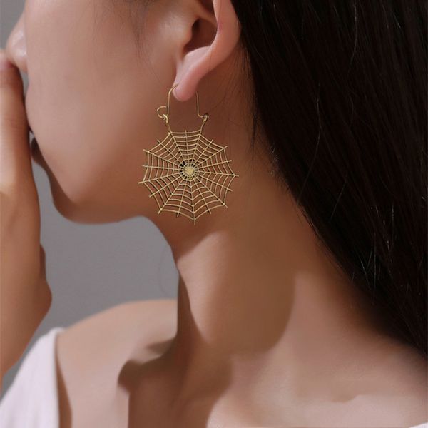 european halloween spider web dangle earrings women retro gothic alloy tassel drop earring lady hollow out silver ear stud jewelry accessori
european halloween spider web dangle earrings women retro gothic alloy tassel drop earring lady hollow out silver ear stud jewelry accessori