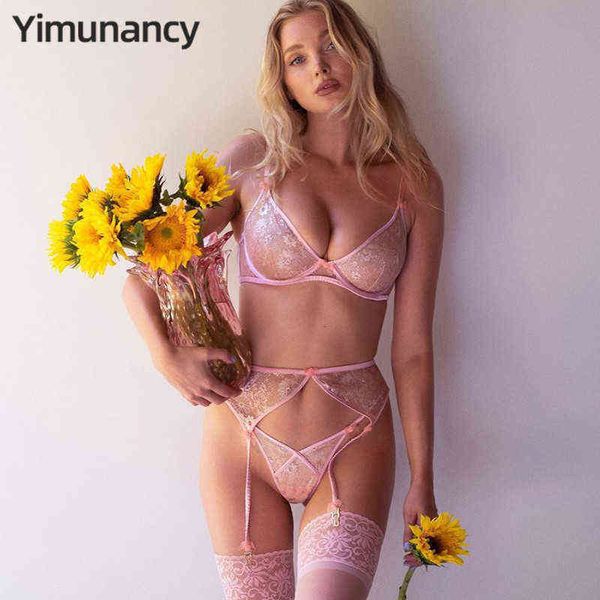 nxy set 3 piece lace bra women sweet floral panty underwear ladies pink lingerie 0218, Red;black
nxy set 3 piece lace bra women sweet floral panty underwear ladies pink lingerie 0218, Red;black
