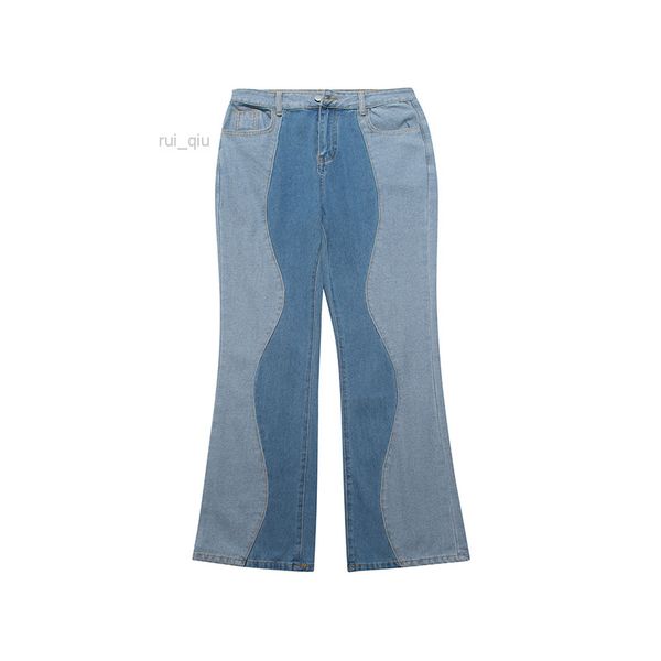 color straight patchwork match wide leg mens jeans pants pockets streetwear loose casual denim trousers oversized, Blue
color straight patchwork match wide leg mens jeans pants pockets streetwear loose casual denim trousers oversized, Blue