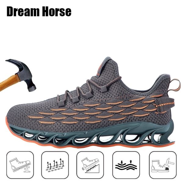 dream horse steel toe work shoes comfortable work boots antipuncture industrial sneaker construction manufacturing safety shoes 220809, Black
dream horse steel toe work shoes comfortable work boots antipuncture industrial sneaker construction manufacturing safety shoes 220809, Black