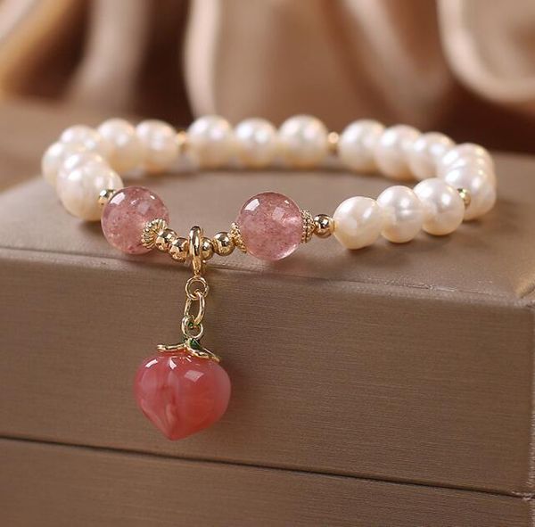 100% freshwater pearl bracelet beaded strands honey peach crystal pearls white 5-7mm wedding fashion jewelry, Black
100% freshwater pearl bracelet beaded strands honey peach crystal pearls white 5-7mm wedding fashion jewelry, Black