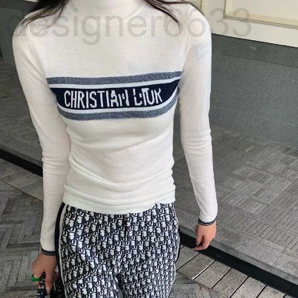 women's knits & tees designer half high neck sweater spring and autumn d family design sense of minority jacket slim ctow, White
women's knits & tees designer half high neck sweater spring and autumn d family design sense of minority jacket slim ctow, White