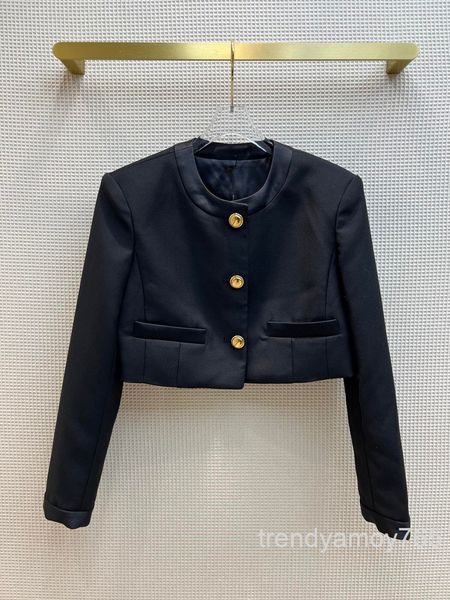 women's jackets short suit coat small round neck breasted temperament thin waistless spring and autumn women's high-end, Black;brown
women's jackets short suit coat small round neck breasted temperament thin waistless spring and autumn women's high-end, Black;brown