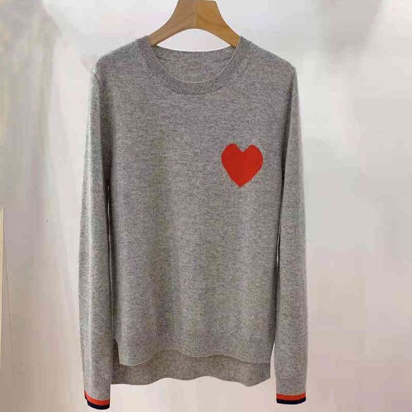 women's knits tees recommended temperament aging peach heart jacquard simple leisure comfortable super soft waxy pullover high-end cash, White
women's knits tees recommended temperament aging peach heart jacquard simple leisure comfortable super soft waxy pullover high-end cash, White