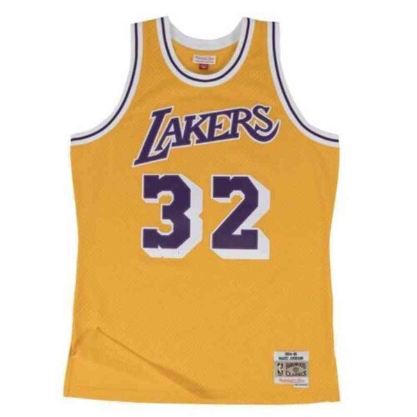 

Wholesale Custom High End Johnson Mitchell & Ness Gold 1984-85 Hardwood Jersey Throwbacks Vest Stitched Basketball Jerseys, Yellow