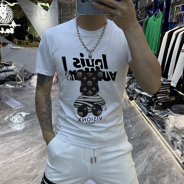 men's t-shirts designer summer 2022 new bear t-shirt men's printed sports ins trend versatile fashion slim fit short sleeves 9fww, White;black
men's t-shirts designer summer 2022 new bear t-shirt men's printed sports ins trend versatile fashion slim fit short sleeves 9fww, White;black