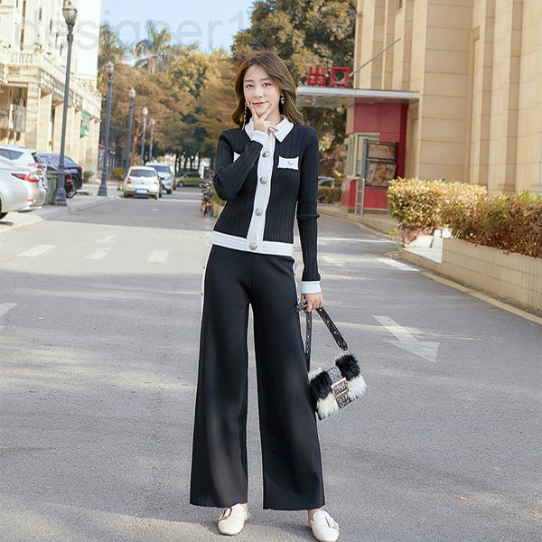 women's knits & tees designer 21 autumn and winter new two-piece set of black-and-white contrast color stitching small fragrance cardig
women's knits & tees designer 21 autumn and winter new two-piece set of black-and-white contrast color stitching small fragrance cardig