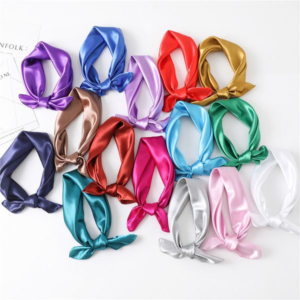 fashion silk square scarf for women 60cm satin neck hair tie band bag warp soft neckerchief hijabs head female foulard 220628, Blue;gray
fashion silk square scarf for women 60cm satin neck hair tie band bag warp soft neckerchief hijabs head female foulard 220628, Blue;gray