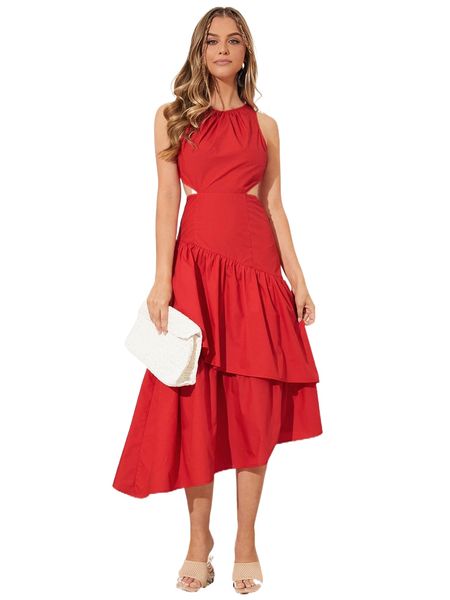 c.ut o.ut w.aist l.ayered hem d.ress y3yn#, Black;gray
c.ut o.ut w.aist l.ayered hem d.ress y3yn#, Black;gray