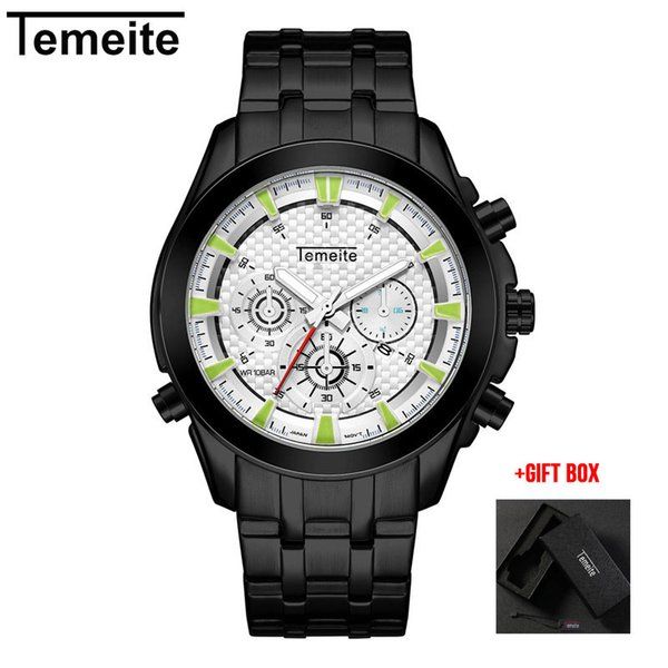 2022new temeite brand watch men waterproof men's quartz watches sport male military wristwatch relogio masculino gift, Slivery;brown
2022new temeite brand watch men waterproof men's quartz watches sport male military wristwatch relogio masculino gift, Slivery;brown