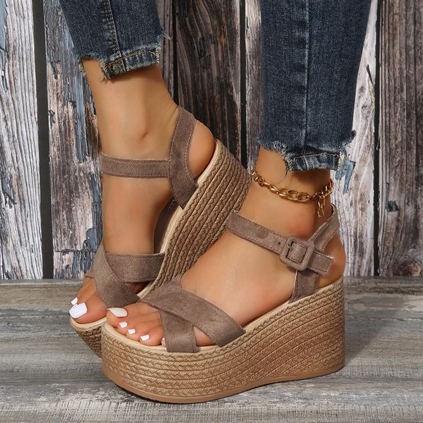 slides designer women fashion wedge sandals for women 2022 summer high heel casual peep toe platform shoes wedding party elegan, Black
slides designer women fashion wedge sandals for women 2022 summer high heel casual peep toe platform shoes wedding party elegan, Black