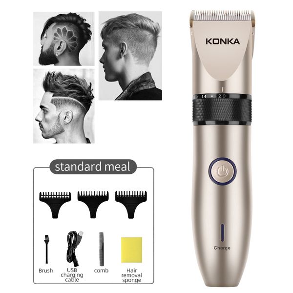 konka hair clipper electric trimmer cutter usb rechargeable length adjusted ceramic blade men 220707
konka hair clipper electric trimmer cutter usb rechargeable length adjusted ceramic blade men 220707