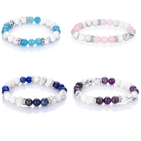 8mm natural crystal stone beaded strands charm bracelets elastic fashion bangle for women girl handmade jewelry, Black
8mm natural crystal stone beaded strands charm bracelets elastic fashion bangle for women girl handmade jewelry, Black