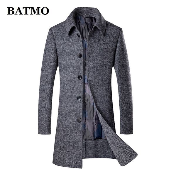 batmo arrival winter 90 white duck down liner thicked wool trench coat men mens wool jackets mens wool warm coat 2107 lj201110, Black
batmo arrival winter 90 white duck down liner thicked wool trench coat men mens wool jackets mens wool warm coat 2107 lj201110, Black