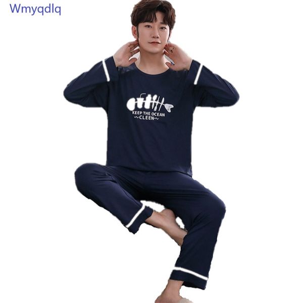 wmyqdlq 100 cotton men s pajamas 2020 pyjama spring and autumn pijama long sleeve home service pijamas two piece set man pajama lj201112, Black;brown
wmyqdlq 100 cotton men s pajamas 2020 pyjama spring and autumn pijama long sleeve home service pijamas two piece set man pajama lj201112, Black;brown