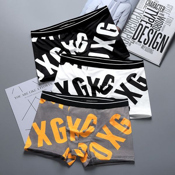 fashion low waist underpants breathable ice silk letter print underwear have fun men summer shorts, Black;white
fashion low waist underpants breathable ice silk letter print underwear have fun men summer shorts, Black;white
