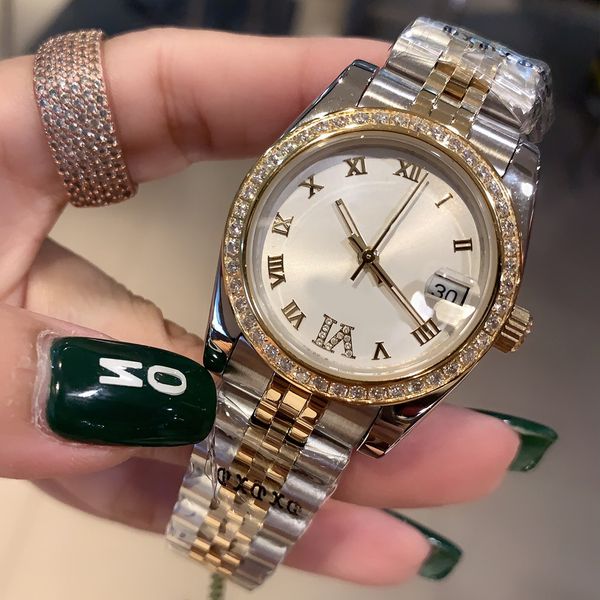 watches for 31mm wristwatches quartz sapphire stainless steel strap diamond dial folding buckle waterproof watch, Silver
watches for 31mm wristwatches quartz sapphire stainless steel strap diamond dial folding buckle waterproof watch, Silver