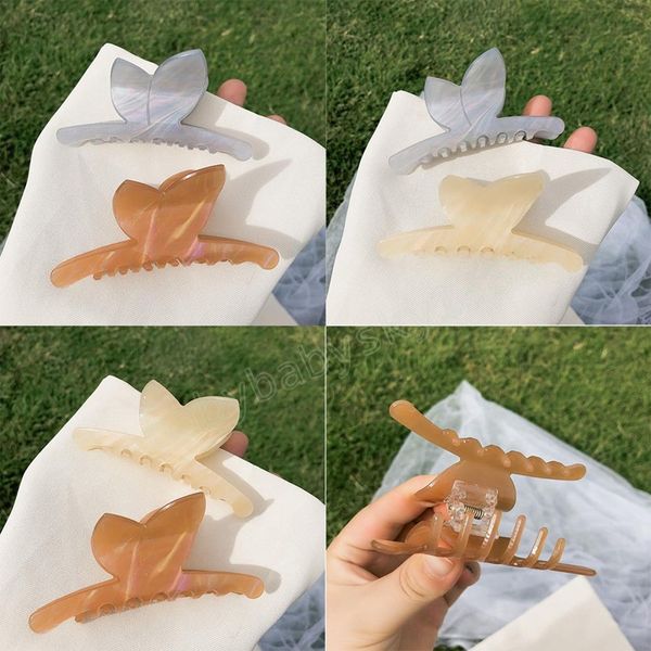 hair claw acrylic clamps butterfly catch clip female summer large back head hairpin women hair accessories, Slivery;white
hair claw acrylic clamps butterfly catch clip female summer large back head hairpin women hair accessories, Slivery;white