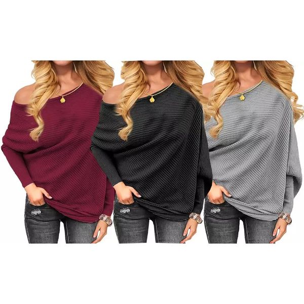 2022 women's t-shirt winter new arrival long sleeve pullover knitted plain oversize sweater women off-shoulder s-3x, White
2022 women's t-shirt winter new arrival long sleeve pullover knitted plain oversize sweater women off-shoulder s-3x, White