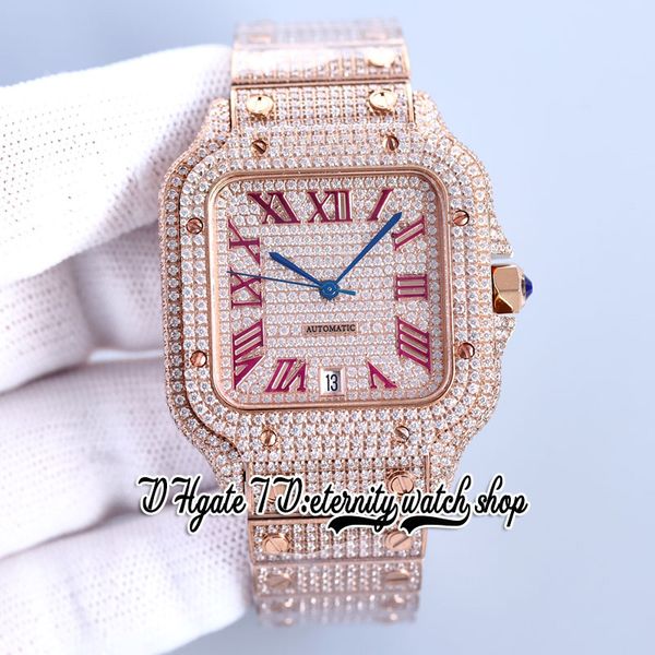 2023 sf sfw0009 paved diamonds japan miyota automatic mens watch fully iced out diamond red roman dial rose gold steel bracelet jewelry supe, Slivery;brown
2023 sf sfw0009 paved diamonds japan miyota automatic mens watch fully iced out diamond red roman dial rose gold steel bracelet jewelry supe, Slivery;brown