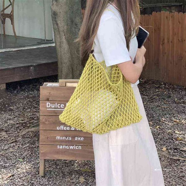 large hollow net handbag women's rope weave mesh shoulder bags summer beach big tote ladies fashion underarm bag purses ins 220627
large hollow net handbag women's rope weave mesh shoulder bags summer beach big tote ladies fashion underarm bag purses ins 220627