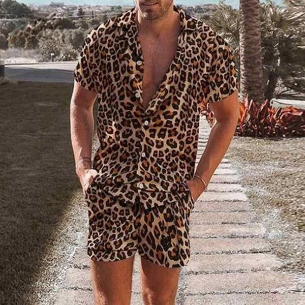 men's tracksuits men's tracksuits men clothes set clothing suit 2pcs loose casual two-piece leopard print short sleeve shirt + sho, Gray
men's tracksuits men's tracksuits men clothes set clothing suit 2pcs loose casual two-piece leopard print short sleeve shirt + sho, Gray