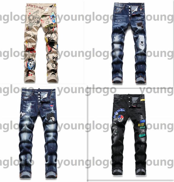 creative embroidery mens jeans distressed ripped biker pants slim fit motorcycle denim pant hipster designer jeans size 28-38, Blue
creative embroidery mens jeans distressed ripped biker pants slim fit motorcycle denim pant hipster designer jeans size 28-38, Blue