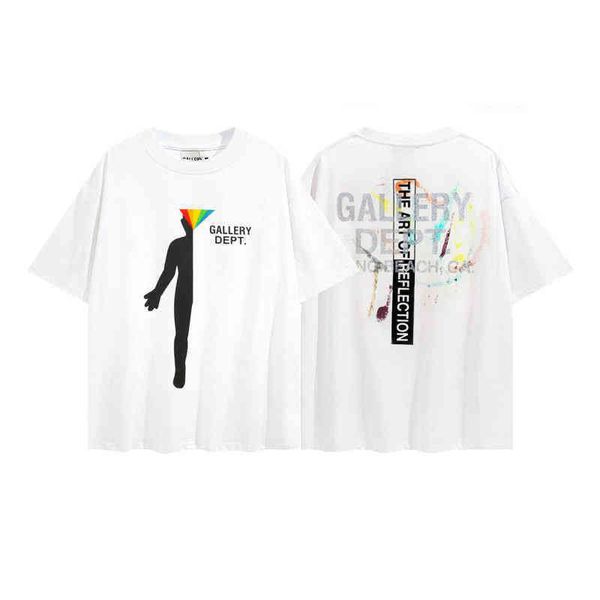 trend hip hop gallerydepts t shirts 2022 fashion brand rainbow portrait print round neck men's and women's short sleeves, White;black
trend hip hop gallerydepts t shirts 2022 fashion brand rainbow portrait print round neck men's and women's short sleeves, White;black