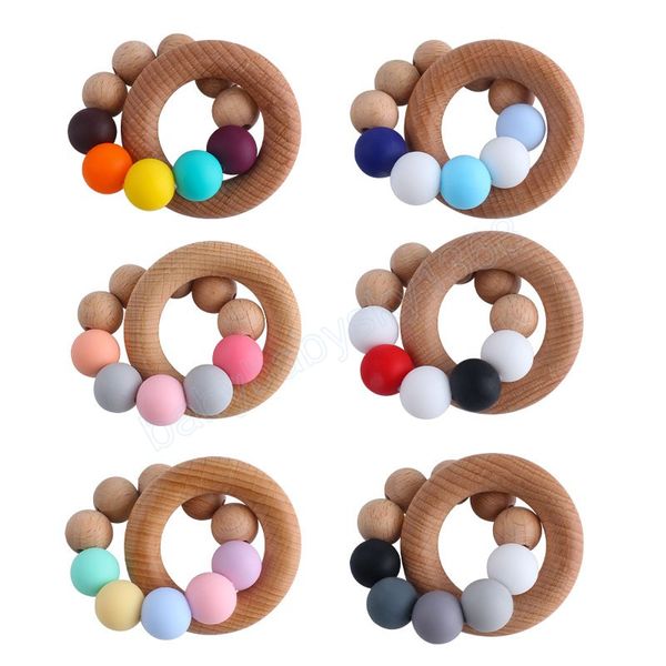 baby wood teether ring candy color silicone beads bead bracelet molar stick food grade soothers teething toys newbron chew toy
baby wood teether ring candy color silicone beads bead bracelet molar stick food grade soothers teething toys newbron chew toy