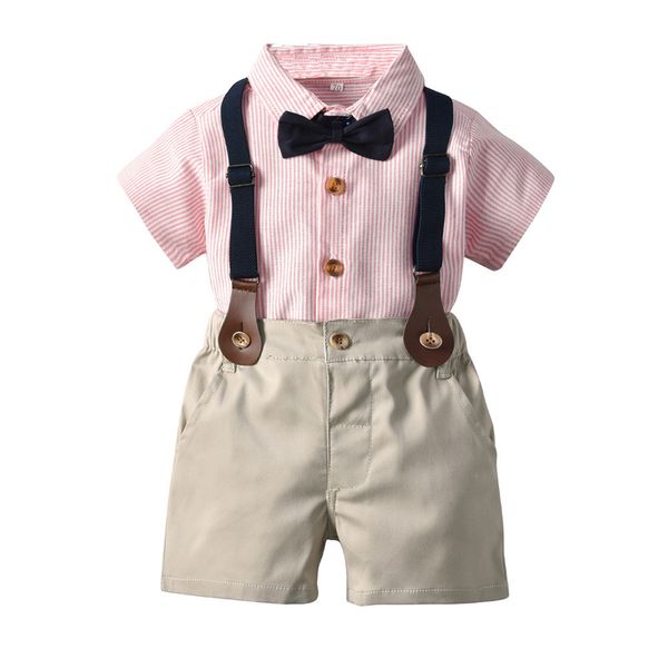 boys performance sets children bows tie stripe lapel short sleeve shirt suspender shorts 2pcs summer kids casual outfits q7494, White
boys performance sets children bows tie stripe lapel short sleeve shirt suspender shorts 2pcs summer kids casual outfits q7494, White