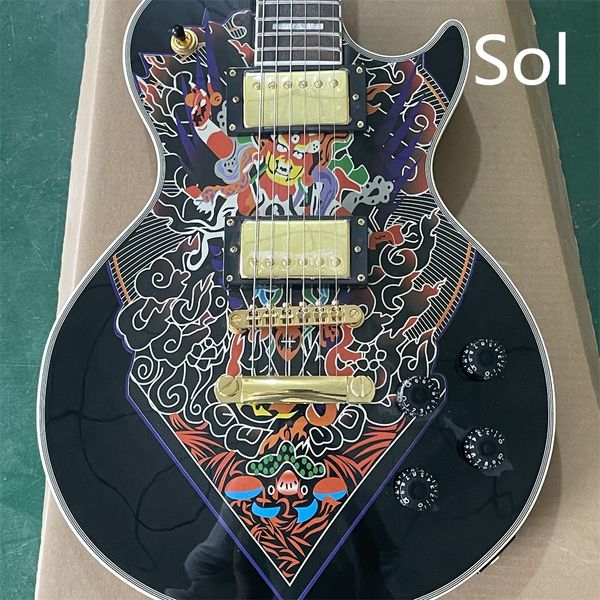 in stock lp custom shop black guitar with large pattern electric guitar custom shop guitarra guitars
in stock lp custom shop black guitar with large pattern electric guitar custom shop guitarra guitars