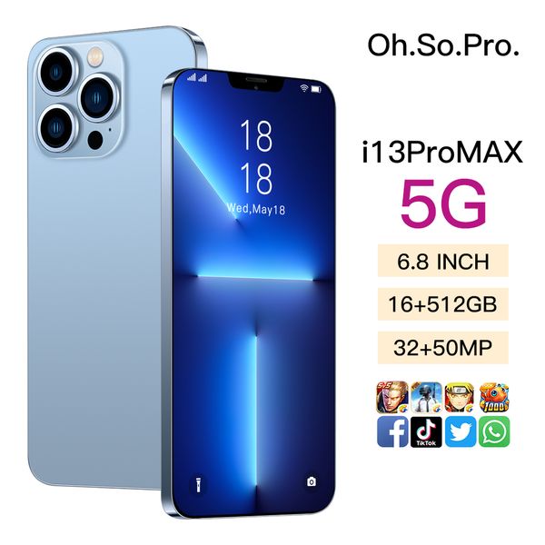 2022 dealsglobal version i13 pro max 5g smartphone 16gb 512gb 10 core android 11 celular 6.8 inch 6800mah cellphone unlock m
2022 dealsglobal version i13 pro max 5g smartphone 16gb 512gb 10 core android 11 celular 6.8 inch 6800mah cellphone unlock m