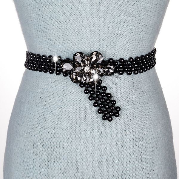 womens elastic elastic belt fashionable all-match imitation pearl korean style hand-woven petal waist chain personality belt trendy, Black;white
womens elastic elastic belt fashionable all-match imitation pearl korean style hand-woven petal waist chain personality belt trendy, Black;white