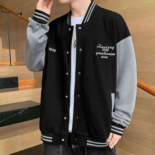 2022 autumn new men's jackets male casual all-match youth handsome clothing male loose stand-up collar baseball uniform jacket y220803, Black;brown
2022 autumn new men's jackets male casual all-match youth handsome clothing male loose stand-up collar baseball uniform jacket y220803, Black;brown