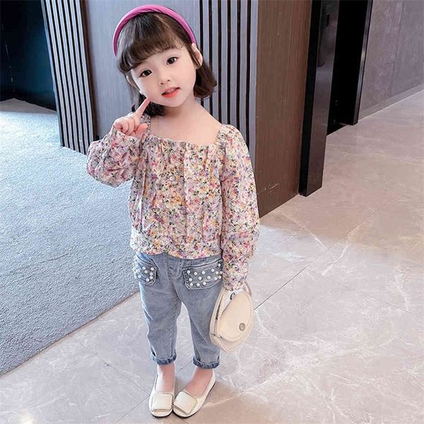 kids floral tshirt jeans children's for pearls girls spring autumn kid clothes 210412, White
kids floral tshirt jeans children's for pearls girls spring autumn kid clothes 210412, White