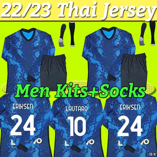 long sleeve inter soccer jersey lukaku milan barella lautaro eriksen alexis football shirt 2021 2022 uniforms men kit socks full set kolarov, Black;yellow
long sleeve inter soccer jersey lukaku milan barella lautaro eriksen alexis football shirt 2021 2022 uniforms men kit socks full set kolarov, Black;yellow