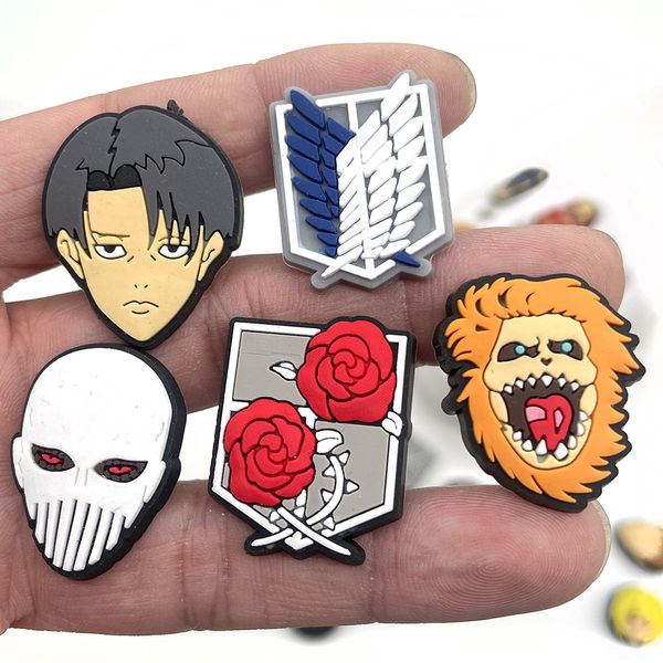 1pcs japan anime attack giant shoes charms for croc pvc shoe decoration jibz croc kids party gifts, White;pink
1pcs japan anime attack giant shoes charms for croc pvc shoe decoration jibz croc kids party gifts, White;pink