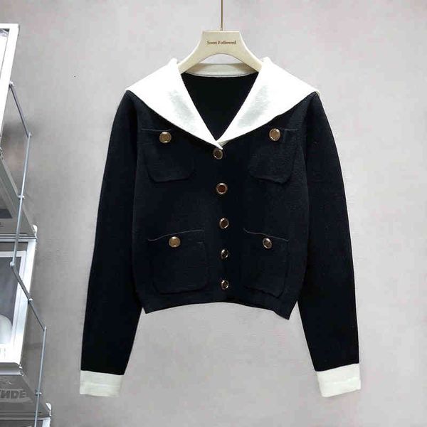 women's knits & tees navy collar wool coat women's autumn winter french girl style long sleeved knitted cardigan elegant temperame, White
women's knits & tees navy collar wool coat women's autumn winter french girl style long sleeved knitted cardigan elegant temperame, White