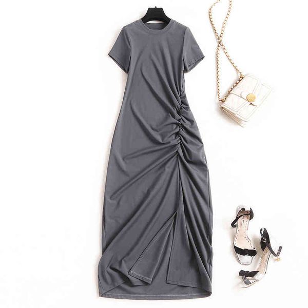 casual dresses big light luxury tail single shear label high-end european and american women's summer round neck, Black;gray
casual dresses big light luxury tail single shear label high-end european and american women's summer round neck, Black;gray